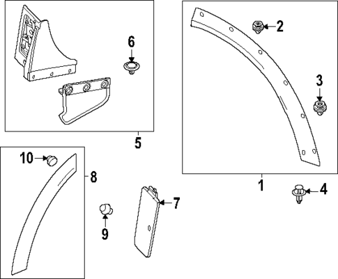 Exterior Trim - Quarter Panel for 2025 Mazda CX-70 #0