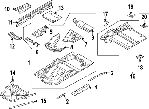 Floor & Rails for 2022 Porsche 911 #0