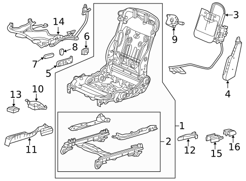 Lumbar Control Seats for 2015 Acura RLX #0