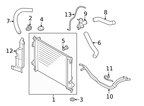 Radiator & Components for 2013 Kia Soul #0