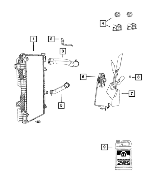 Radiator and Related Parts; Charge Air Cooler for 2016 Ram 3500 #8