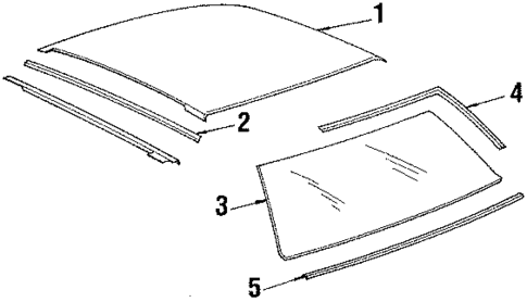 Roof for 1989 Buick Skyhawk #0