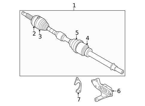 Drive Axles for 2021 Nissan Qashqai #0