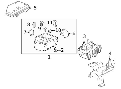 Electrical Components for 2008 Cadillac CTS #0