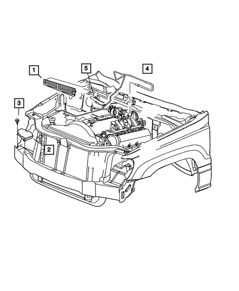 Air Conditioner and Heater Plumbing for 2003 Jeep Grand Cherokee #2