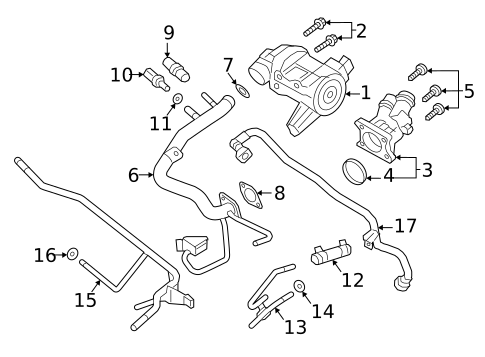 Water Pump for 2019 Volvo S90 #3