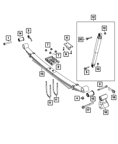 Rear Suspension and Cradle for 2018 Ram 3500 #0