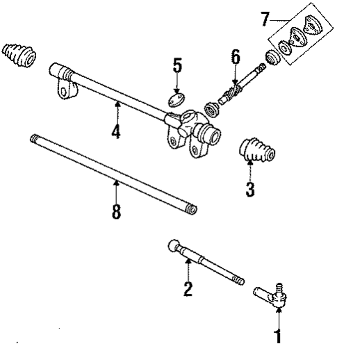 Manual Gear Assembly for 1986 Mercury Marquis #0