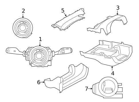 Shroud, Switches & Levers for 2020 BMW Z4 #0