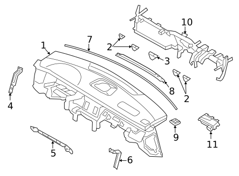 Instrument Panel for 2012 Hyundai Equus #0