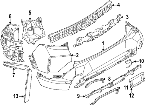 Bumper & Components - Rear for 2023 BMW XM #0