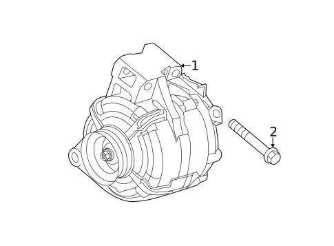 Alternator for 2011 Saab 9-5 #1