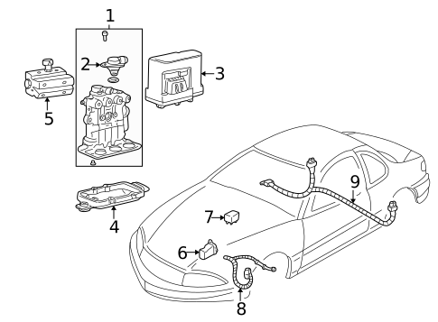 Hydraulic System for 1999 Oldsmobile Alero #1