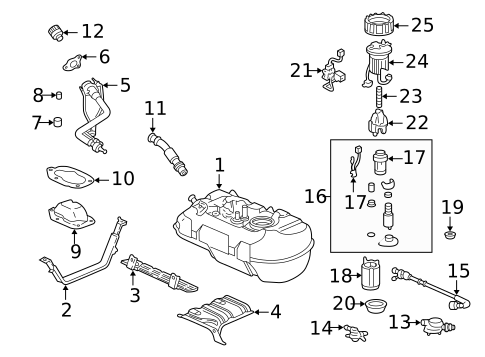Fuel System Components for 2006 Honda Insight #0