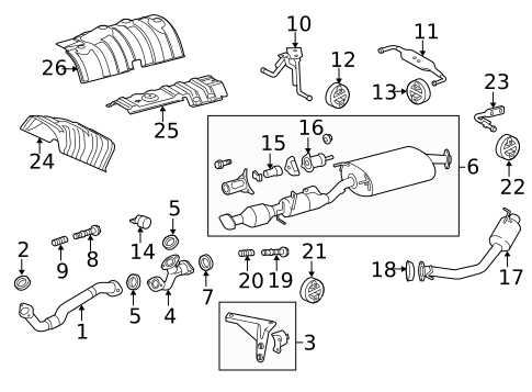 Exhaust Components for 2006 Lexus GX470 #4