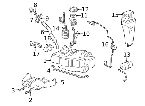 Fuel System Components for 1999 Porsche 911 #1