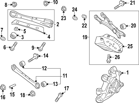 Rear Suspension for 2025 Genesis G90 #1
