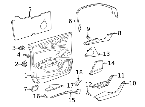 Interior Trim - Front Door for 2025 Audi A6 allroad #0