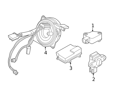 Air Bag Components for 2015 Volvo V60 #1