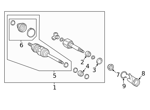 Drive Axles for 2018 Lexus RX450hL #0