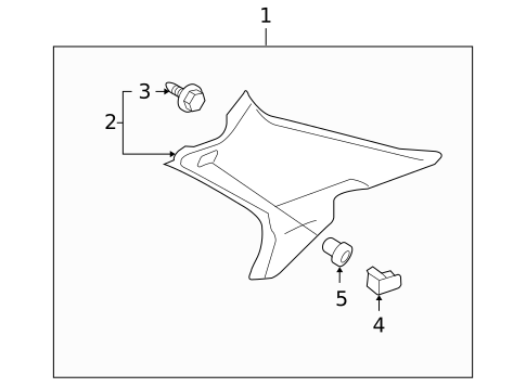 Interior Trim - Quarter Panels for 2005 Honda Accord #1