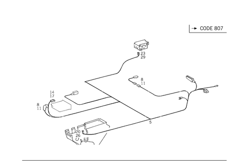 Cable Harness Automobile Telephone for 1999 Mercedes-Benz C43 AMG #0