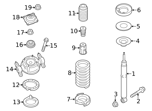Shocks & Components for 2015 Volkswagen Touareg #0