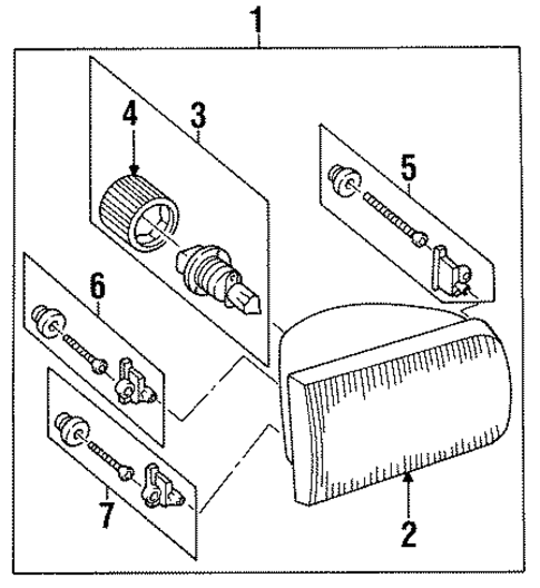 Bulbs - Chassis for 1995 Mazda B3000 #2