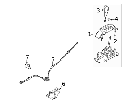Front Console for 2010 Ford Flex #1