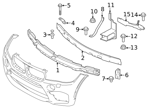 Bumper & Components - Front for 2018 BMW X6 #2