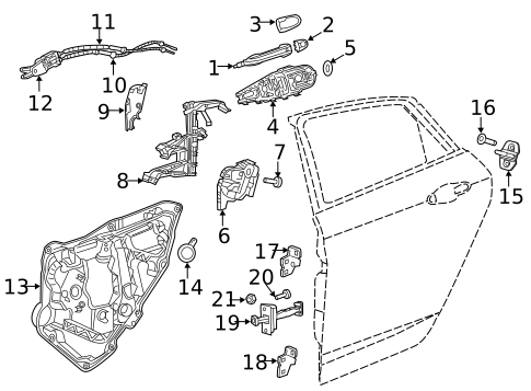 Front Door for 2016 Chrysler 200 #1