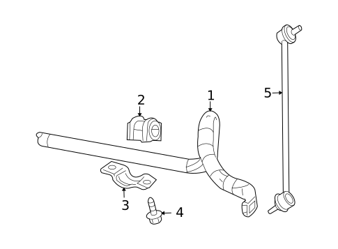 Stabilizer Bar & Components for 2009 Dodge Caliber #2