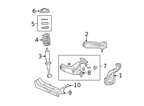 Suspension Components for 2005 Lincoln Aviator #0