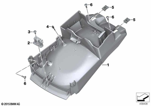 Motorcycle Trim Section, Windshield for 2008 BMW-Motorrad K 1200 R #9