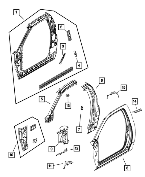 Aperture Panel, Pillar Supports and Cab Back for 2023 Ram 3500 #3