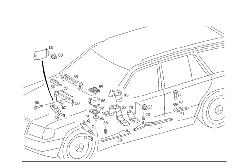 Cable Covering & Electrical Parts for Blower Motor & Heated Rear Window Pane for 1984 Mercedes-Benz 300TD #0