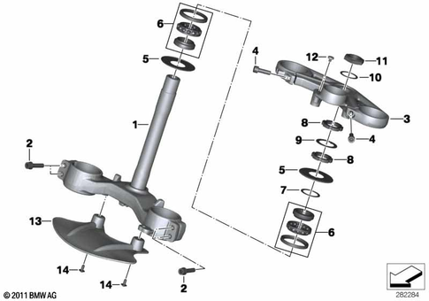 Telescopic Forks, Telelever for 2011 BMW-Motorrad S 1000 RR #0