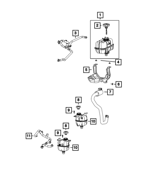 Engine Coolant Reservoir (Bottle) for 2026 Jeep Wrangler #4