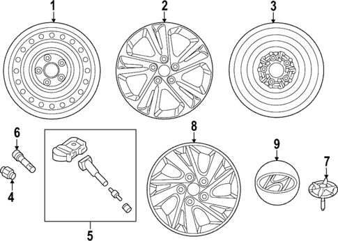 Wheels for 2020 Hyundai Elantra #0