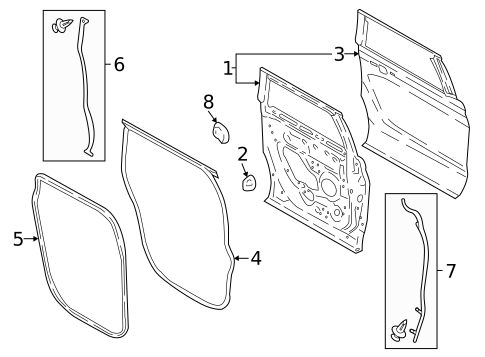 Door & Components for 2018 Lincoln Navigator #0