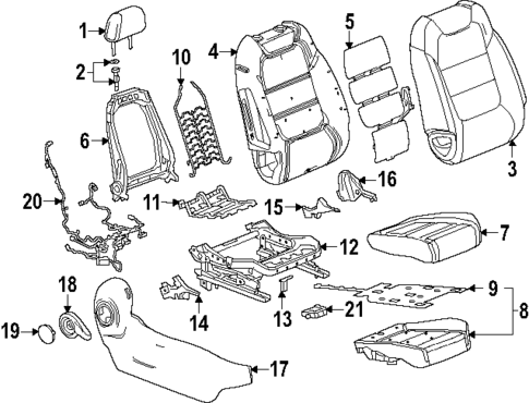 Air Bag Components for 2024 Chevrolet Trax #2