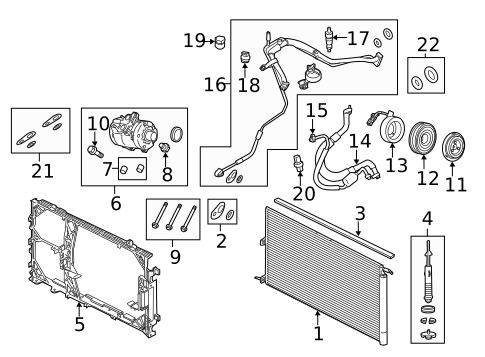 Condenser, Compressor & Lines for 2014 Ford F-150 #0
