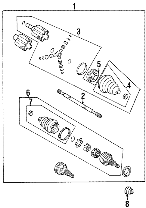Drive Axles for 1999 Oldsmobile Intrigue #0