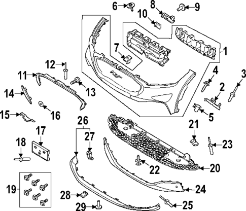 Bumper & Components - Front for 2025 Ford Mustang Mach-E #0