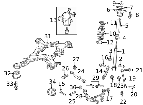 Rear Suspension for 2017 Dodge Durango #0