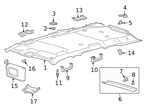 Interior Trim - Roof for 2023 Lincoln Navigator #1