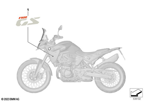 Stickers, Labels, Adhesive Film Strips for 2023 BMW-Motorrad F 900 GS #4