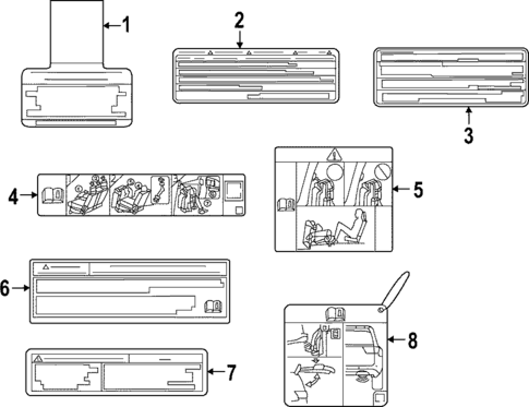 Labels for 2023 Lexus LX600 #0