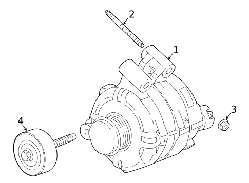 Alternator for 2024 Chevrolet Traverse Limited #0