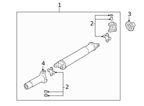 Propeller Shaft for 2002 Mazda B3000 #1
